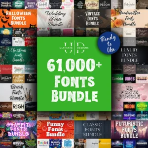 61,000+ Fonts Bundle